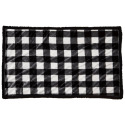 20-Inch X 30-Inch Black And White Lumberjack Plaid Dog Blanket