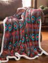 28-Inch X 40-Inch Turquoise Southwest Dog Blanket