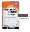 25-Pound Brown Velvet Polyblend Plus Sanded Grout For Grout Joints From 1/8 To 1/2-Inch
