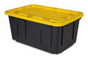 40-Gallon Black Polypropylene Storage Tote