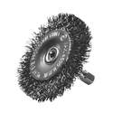 3-Inch Course Radial Wire Brush With 1/4-Inch Arbor