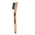 Wood Handle Wire Brush 3x7 Stainless Steel