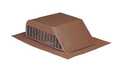 Roof Louver Slant Back Airhawk Galvanized Brown