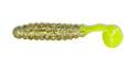1-1/2-Inch Gold Glitter/Chartreuse Tail Crappie/Panfish Grub 18-Pack