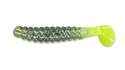1-1/2-Inch Watermelon/Chartreuse Tail Crappie/Panfish Grub 18-Pack