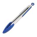 Premium Blue Silicone Tongs