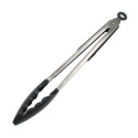 Premium Black Silicone Tongs