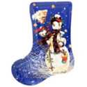 Stocking Shaped Snowman Plate