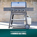 4-Burner Gray Stainless Steel FlavorMax&trade; Propane Grill