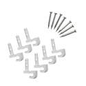 Wall Clips With Preloaded Pins, Pack Of 7