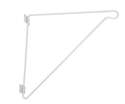 White Closet Rod Bracket