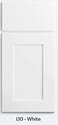 9-Inch, Luxor, White, Base Cabinet
