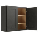 27-Inch X 30-Inch Smoky Grey Luxor 2-Door Wall Cabinet