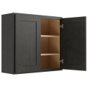 30-Inch X 30-Inch Smoky Grey Luxor 2-Door Wall Cabinet