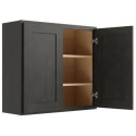 36-Inch X 30-Inch Smoky Grey Luxor 2-Door Wall Cabinet