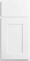 Luxor White 1-Door 5-Piece Vanity Sink Base Cabinet,  12" W x 34-1/2" H