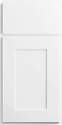 24 x 21 x 34-1/2-Inch White Luxor 1-Door 2-Drawer Vanity Sink Base Cabinet