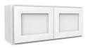36-Inch X 15-Inch, Luxor, White, Wall Cabinet  