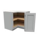 36-Inch X 34-1/2-Inch X 24-Inch, Luxor, Misty Grey, Lazy Susan Corner Base Cabinet