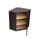 24-Inch Luxor, Espresso, Corner Wall Cabinet