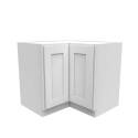 36-Inch, Luxor, White, Lazy Susan Corner Base Cabinet 