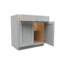 33-Inch, Luxor, Misty Grey, Base Cabinet