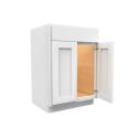 24-Inch, Luxor, White, 2-Door Vanity Sink Base