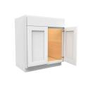 30-Inch, Luxor, White, 2-Door Vanity Sink Base