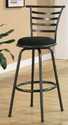 29-Inch Metal Bar Stool With Upholstered Seat