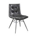 Dittnar Charcoal Tufted Dining Chair