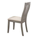 Nogales Coastal Gray Slat Back Dining Chair