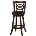 29-Inch Swivel Bar Stool With Upholstered Seat