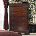 Louis Philippe Cherry 5 Drawer Chest
