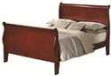Louis Philippe Full Sleigh Panel Bed