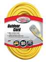 100-Foot 15-Amp Yellow Lighted-End Extension Cord