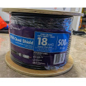 Per Foot RG-6 1-AWG Black Quad Shield Coaxial Cable