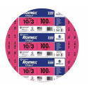 100-Feet 10/3 Solid Romex® SIMpull® CU NM-B W/G Wire Coil