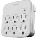 6-Outlet Surge Protector With Phone Cradle
