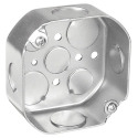 4-Inch X 1-1/2-Inch Deep Octagon Box With 9 Knockouts