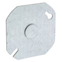 3-1/2-Inch Steel Metallic Cover With Center 1/2-Inch Knockout