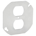 4-Inch Octagon Duplex Flat Cover