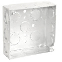 4-Inch X 1-1/2-Inch Deep Welded Square Box With Conduit Knockouts