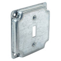 4 X 1/2-Inch Raised Square Industrial Surface Cover For One Toggle Switch