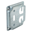 4 X 1/2-Inch Raised Square Industrial Duplex/Toggle Surface Cover