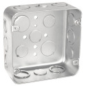 4-11/16-Inch X 2-1/8-Inch Deep Drawn Square Box With Conduit Knockouts