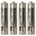 4-Pack AAA Solar Batteries