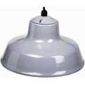 14-Inch Gray Hanging Farm Light With Reflector