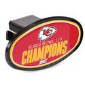 Kansas City Chiefs Superbowl Champions Oval 2-Inch Hitch Cover