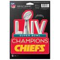 6 x 9-Inch Kansas City Chiefs Super Bowl Champions Die Cut Logo Magnet