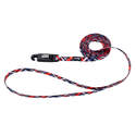 5/16-Inch X 6-Foot Lil' Pals Dog Leash, Red & Gray Plaid
